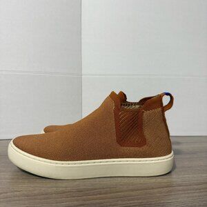 The Chelsea boot by Rothy’s in the color Fawn.